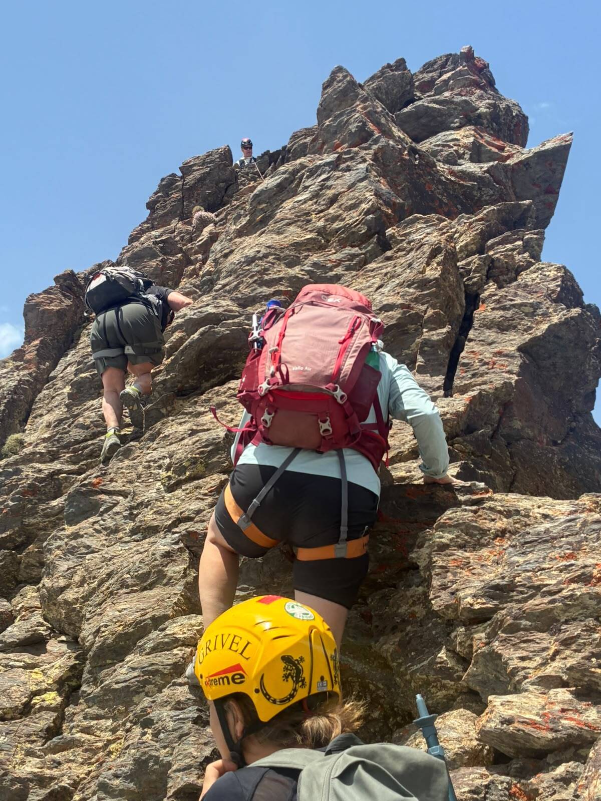 Initial ascent of the Campanario Pinnacle