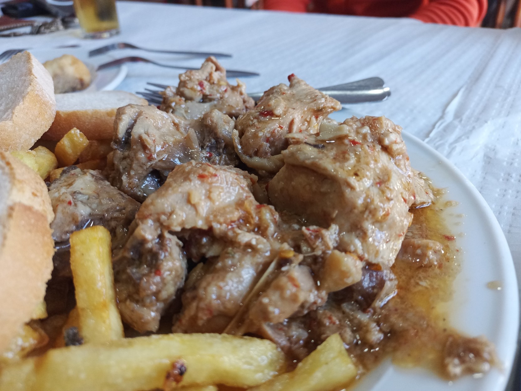 Pork in a spicy garlic sauce