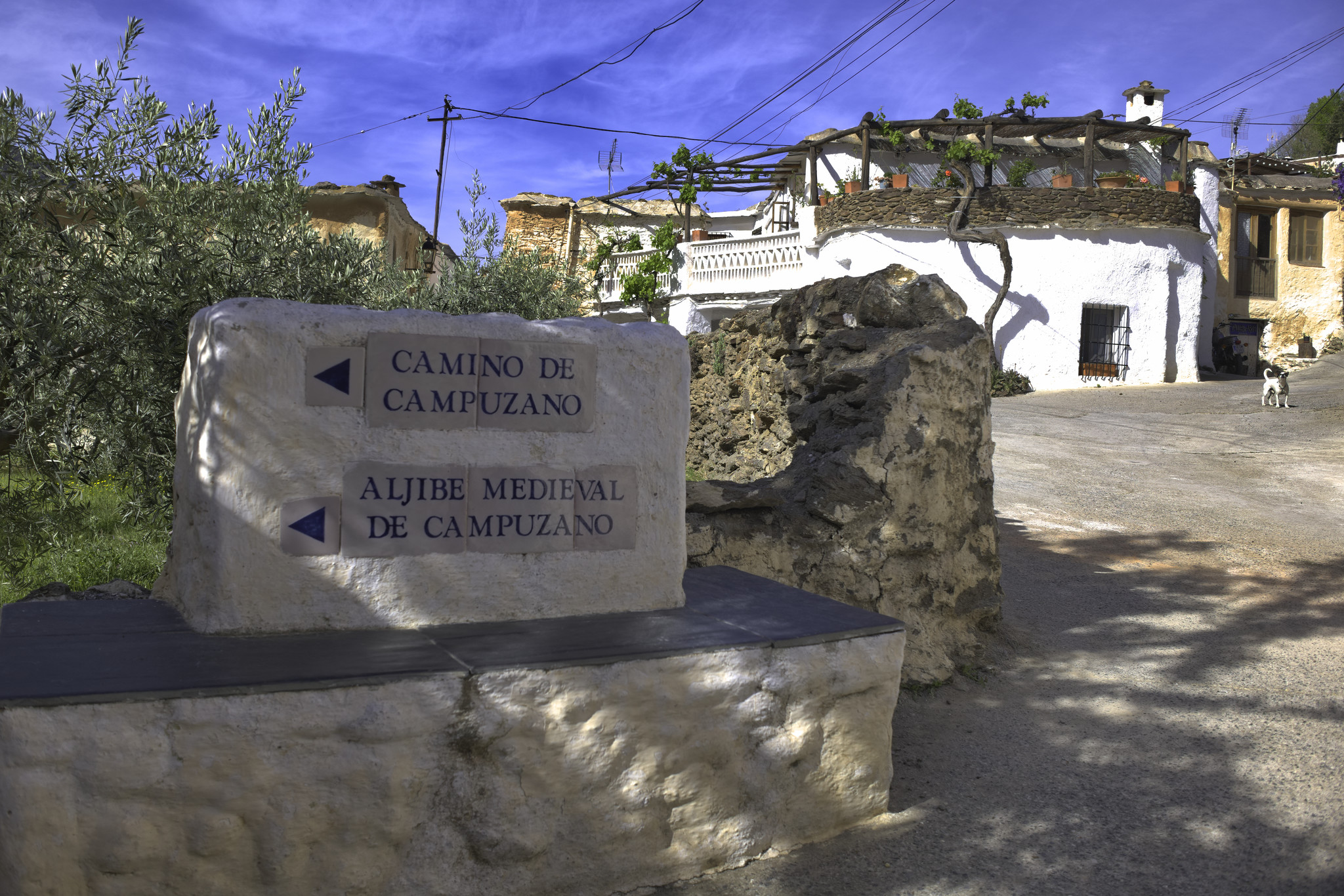 Old signs in an ancient arab influenced village in the Alpujarra, Andalucia
