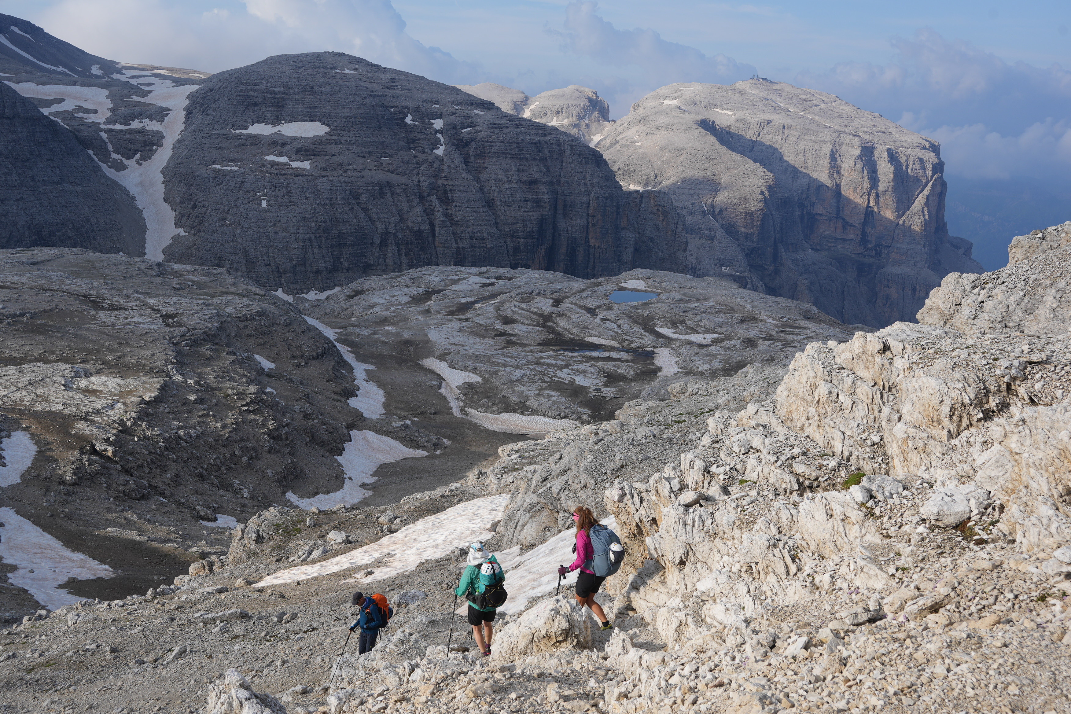 Crossing the lunar landscape of the alti plano of the Sell Group