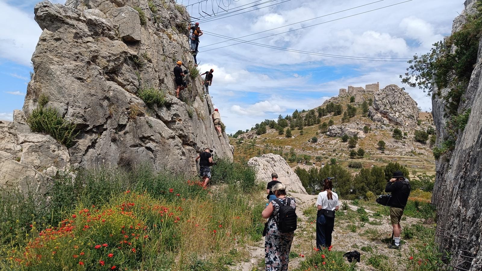 The camera crews at the start of shooting