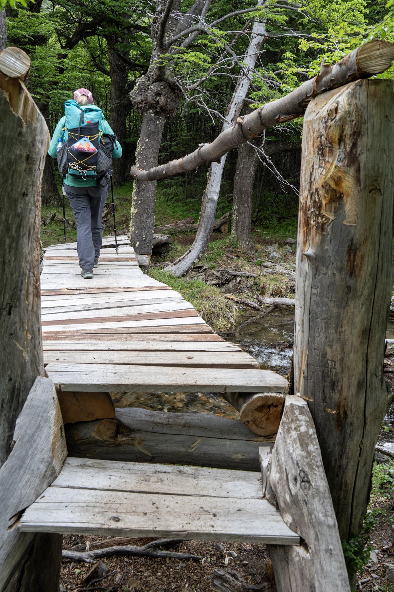 New bridge over some of the worst boggy stretches of the path to Piedra del Fraile