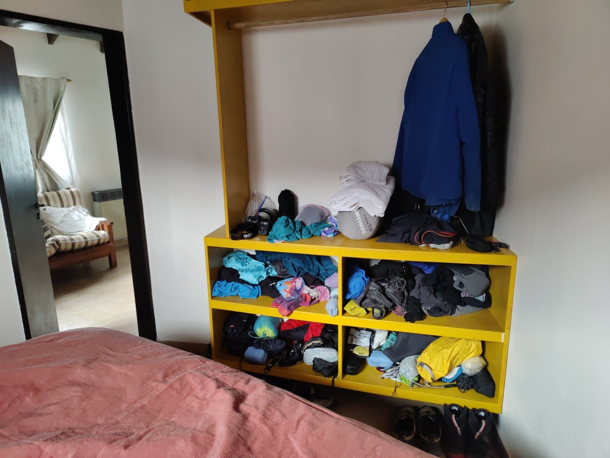 Mountain gear storage