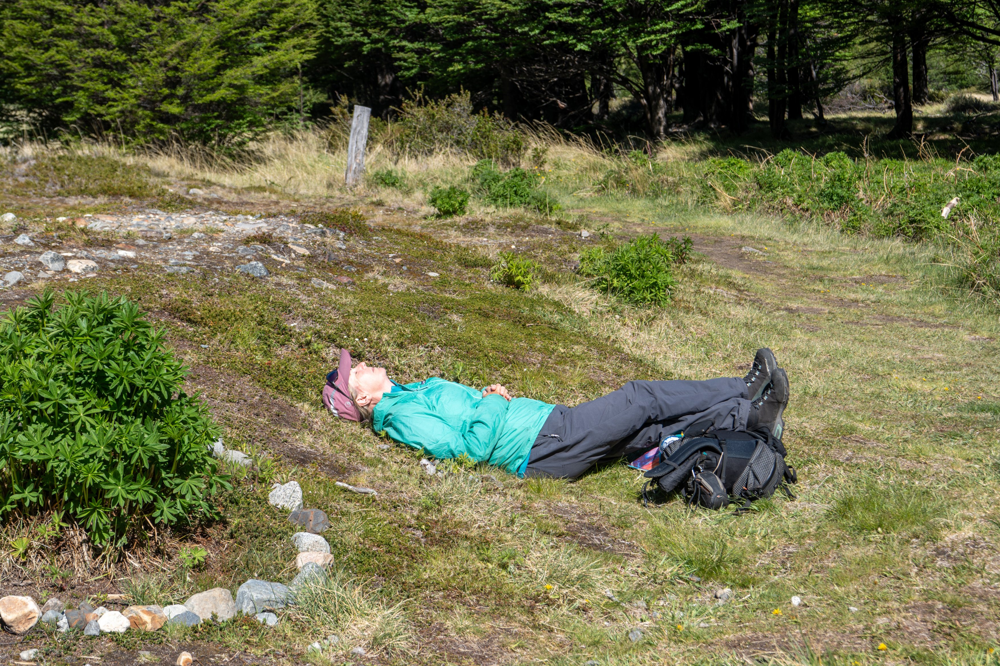 Kiersten relaxing back at the refuge